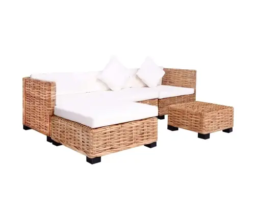 Dīvānu Komplekts, 14 Daļas, Dabīga Rotangpalma Vidaxl