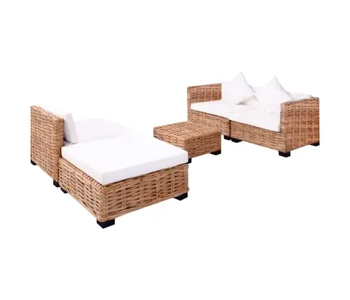 Dīvānu Komplekts, 14 Daļas, Dabīga Rotangpalma Vidaxl