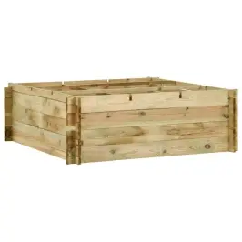 Dārza Stādu Kaste, 120X120X40 Cm, Impregnēts Priedes Koks Vidaxl