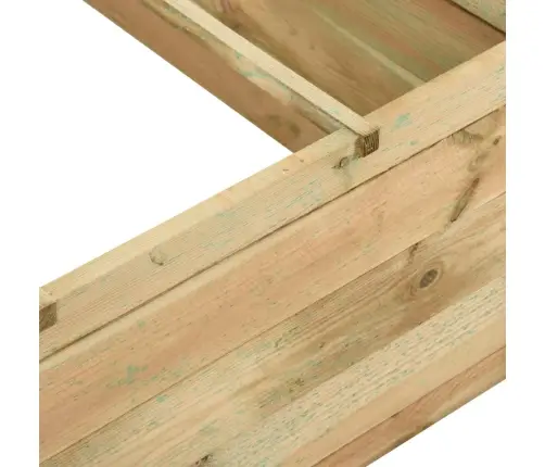 Lovelis Daržovėms, 120X120X40cm Impregnuota Pušies Mediena