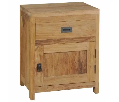 Naktsskapītis, 40X30X50 Cm, Masīvs Tīkkoks Vidaxl