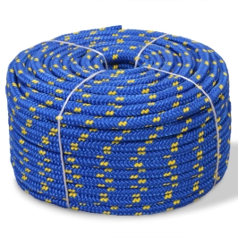 Pietauvošanās Virve, 14 Mm, 50 M, Polipropilēns, Zila Vidaxl