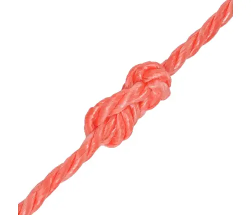 Vīta Virve, 10 Mm, 100 M, Polipropilēns, Oranža Vidaxl