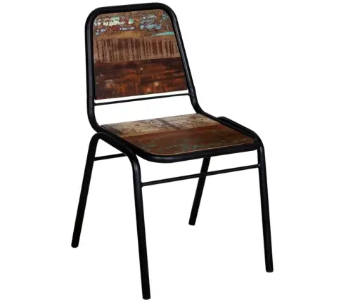 Virtuves Krēsli, 4 Gab., Pārstrādāts Masīvkoks Vidaxl