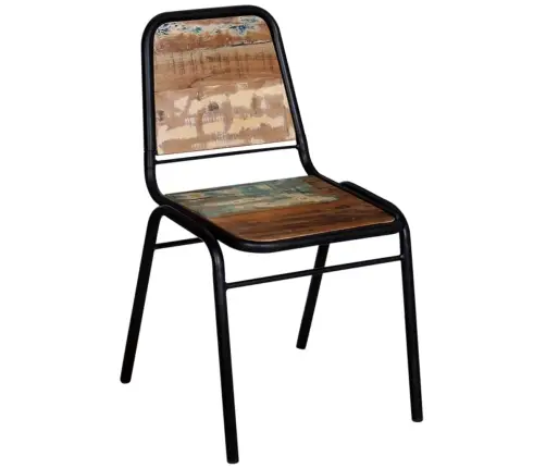 Virtuves Krēsli, 4 Gab., Pārstrādāts Masīvkoks Vidaxl