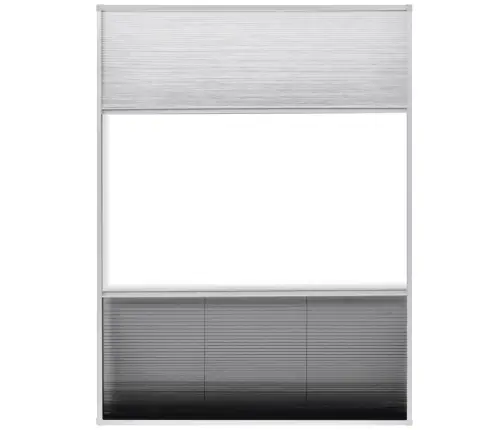 Tinklelis Nuo Vabzdžių Langams, Plisuotas, Aliuminis, 60X80Cm