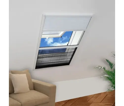 Tinklelis Nuo Vabzdžių Langams, Plisuotas, Aliuminis, 60X80Cm