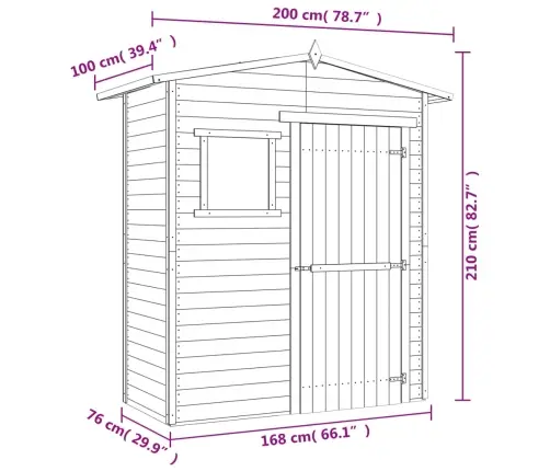 Sodo Pašiūrė, Impregnuota Pušies Mediena