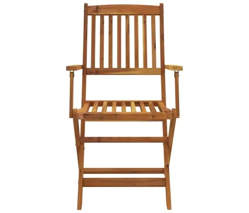 7-Daļīgs Dārza Mēbeļu Komplekts, Saliekams, Akācijas Masīvkoks Vidaxl