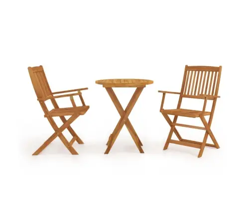 Sulankst. Bistro Baldų Komplektas, 3D., Akac. Masyv.