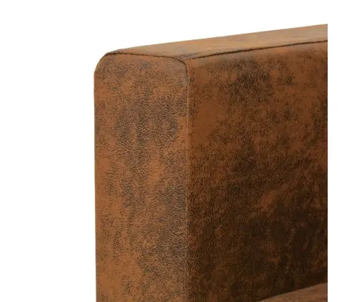 Dvivietė Sofa, 137X73X82cm Dirbtinė Zomšos Oda