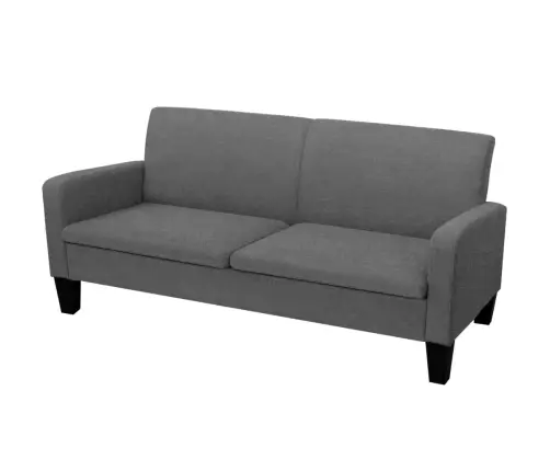 Trivietė Sofa, 180X65X76, Tamsiai Pilka