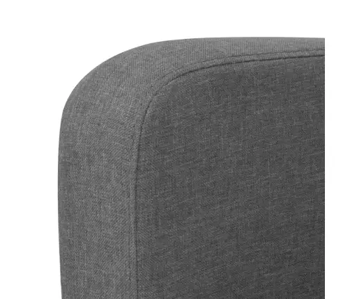 Trivietė Sofa, 180X65X76, Tamsiai Pilka