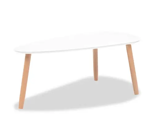 Kafijas Galdiņu Komplekts, 2 Gab., Priedes Masīvkoks, Balti  Vidaxl