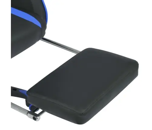 Võidusõiduistme Disainiga Kontoritool Jalatoega, Sinine