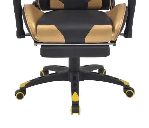 Spēļu Krēsls Zelts 70 X 71 X 136 Cm Mākslīgā Āda Vidaxl