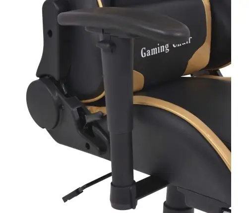 Spēļu Krēsls Zelts 70 X 71 X 136 Cm Mākslīgā Āda Vidaxl