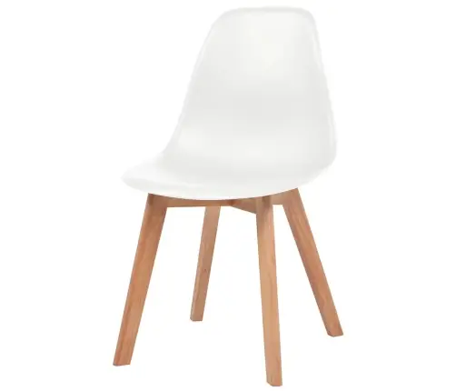 Söögitoolid 4 Tk, Valge, Plast Söögitoolid 4 Tk, Valge, Plast