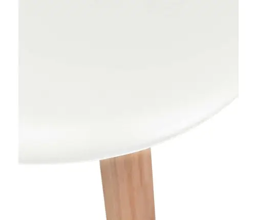 Söögitoolid 6 Tk, Valge, Plast