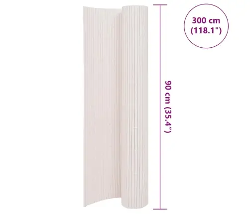 Dvipusė Sodo Tvora, 90X300cm Baltos Spalvos