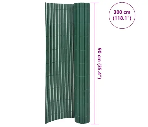 Dvipusė Sodo Tvora, Žalia, 90X300cm Pvc