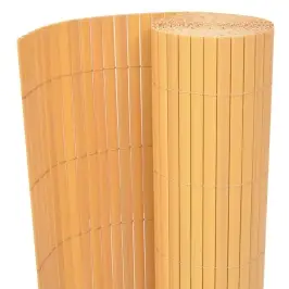 Dārza Žogs, Divpusējs, 90X300 Cm, Dzeltens Pvc Vidaxl