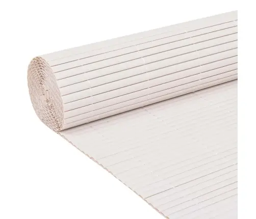 Dārza Žogs, Divpusējs, 90X500 Cm, Balts Vidaxl