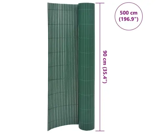 Dvipusė Sodo Tvora, Žalia, 90X500cm Pvc