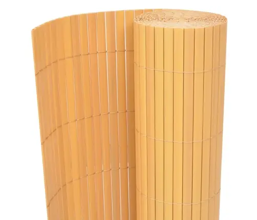 Dārza Žogs, Divpusējs, 90X500 Cm, Dzeltens Pvc Vidaxl