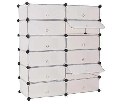 12 Riiuliga Kingakapp, Valge