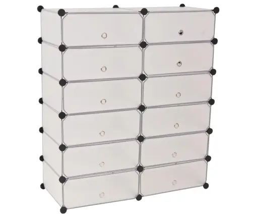 12 Riiuliga Kingakapp, Valge