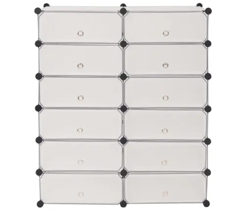 12 Riiuliga Kingakapp, Valge