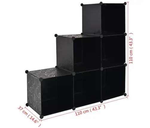 Hoiukapp 6 Sektsiooniga, Must