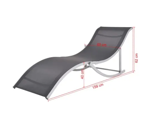 Saliekami Sauļošanās Zviļņi, 2 Gab., Alumīnijs, Tekstilēns Vidaxl