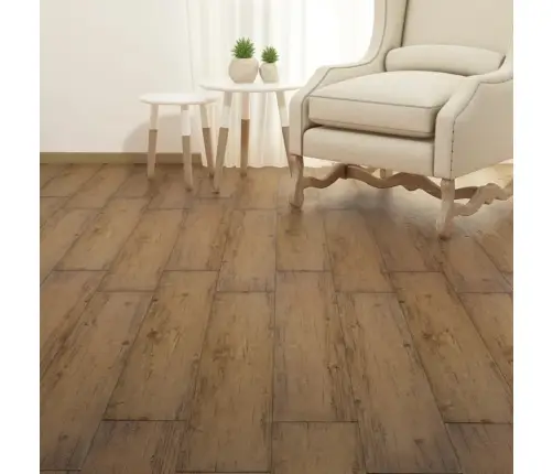 Grīdas Dēļi, 5,26 M², 2 Mm, Valriekstu Brūni, Pvc Vidaxl