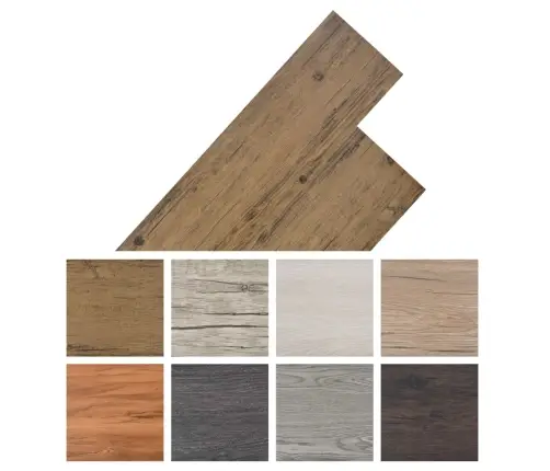 Grīdas Dēļi, 5,26 M², 2 Mm, Valriekstu Brūni, Pvc Vidaxl