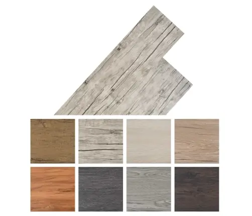 Grīdas Dēļi, 5,26 M², 2 Mm, Nobružāta Ozolkoka, Pvc Vidaxl