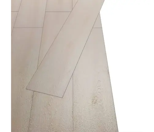 Grīdas Dēļi, 5,26 M², 2 Mm, Klasiski Baltas Ozolkoka Krāsas Pvc Vidaxl