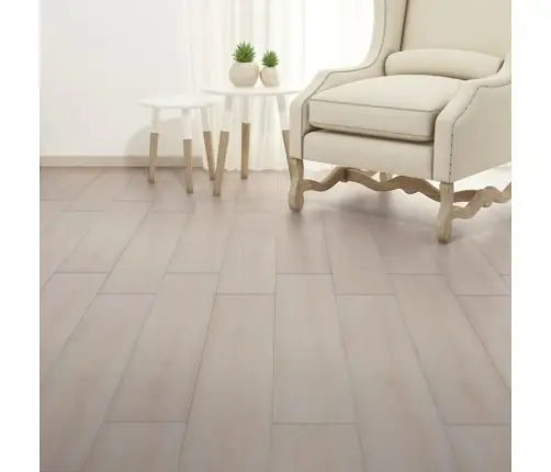 Grīdas Dēļi, 5,26 M², 2 Mm, Klasiski Baltas Ozolkoka Krāsas Pvc Vidaxl