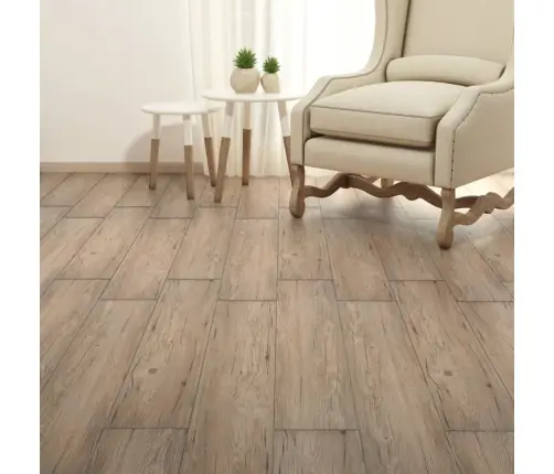 Grīdas Dēļi, 5,26 M², 2 Mm, Ozolkoka Brūni, Pvc Vidaxl