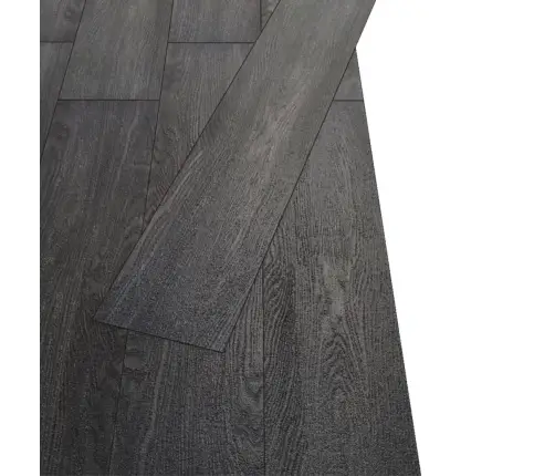 Mitte Iseliimuvad Pvc-Põrandalauad 5,26 M², 2 Mm, Must Ja Valge