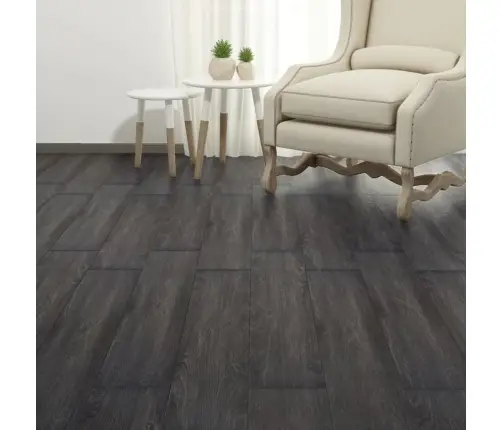 Mitte Iseliimuvad Pvc-Põrandalauad 5,26 M², 2 Mm, Must Ja Valge