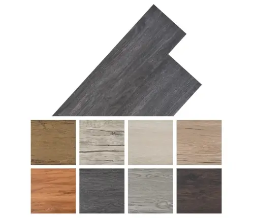 Mitte Iseliimuvad Pvc-Põrandalauad 5,26 M², 2 Mm, Must Ja Valge