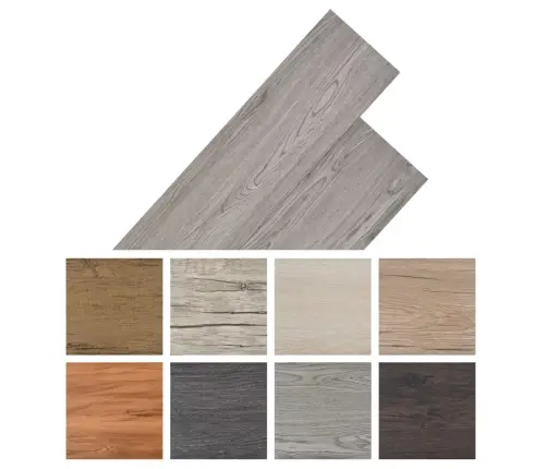 Grīdas Dēļi, 5,26 M², 2 Mm, Tumši Pelēki, Pvc Vidaxl