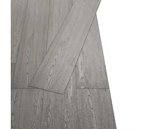 Grīdas Dēļi, Pašlīmējoši, 5,02 M², 2 Mm, Tumši Pelēks Pvc Vidaxl