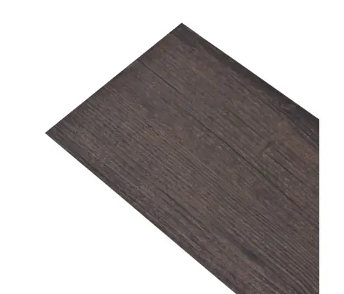 Grīdas Dēļi, Pašlīmējoši, 5,02 M², 2 Mm, Tumši Brūns Pvc Vidaxl