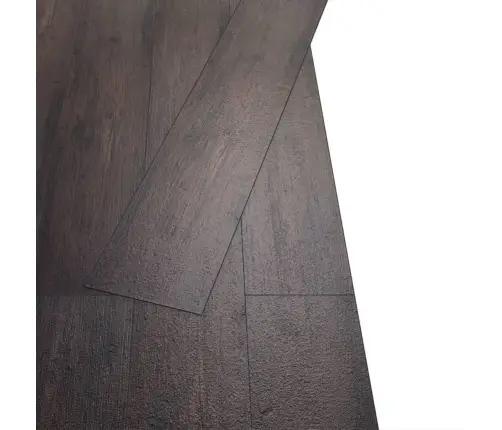 Grīdas Dēļi, Pašlīmējoši, 5,02 M², 2 Mm, Tumši Brūns Pvc Vidaxl