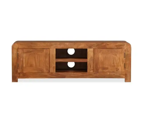 Tv Skapītis, 120X30X40 Cm, Masīvkoks Ar Medus Apdari Vidaxl