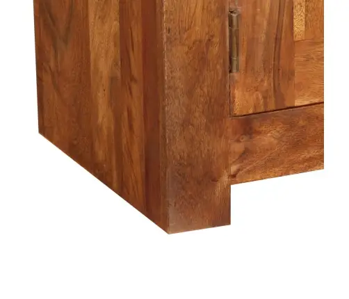 Tv Skapītis, 120X30X40 Cm, Masīvkoks Ar Medus Apdari Vidaxl