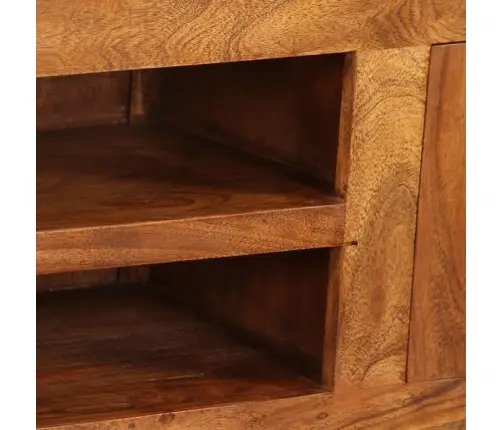 Tv Skapītis, 120X30X40 Cm, Masīvkoks Ar Medus Apdari Vidaxl